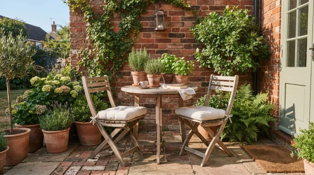 Cozy Bistro Set — 18 Small Patio Decorating Ideas — image 01