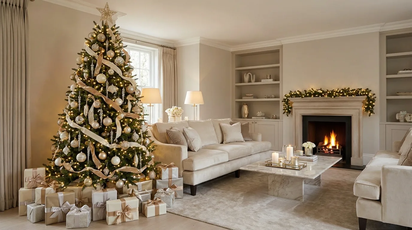 Elegant Gold Christmas Tree — 22 Luxury Christmas Decor Ideas — image 01