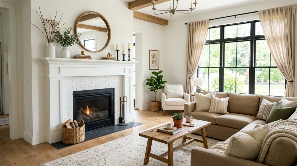 Paint the Fireplace White — 15 Fireplace Makeover Ideas — image 01