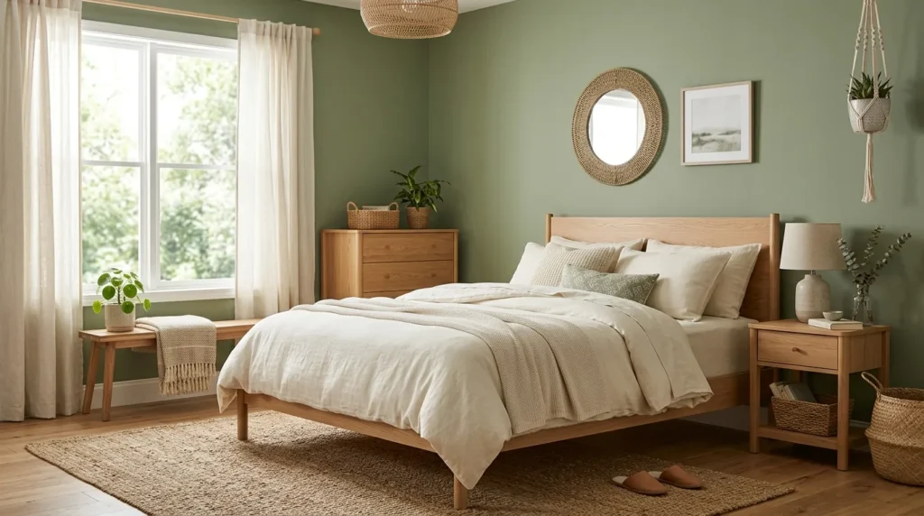 Sage Green Bedroom — 20 Green Bedroom Ideas — image 01