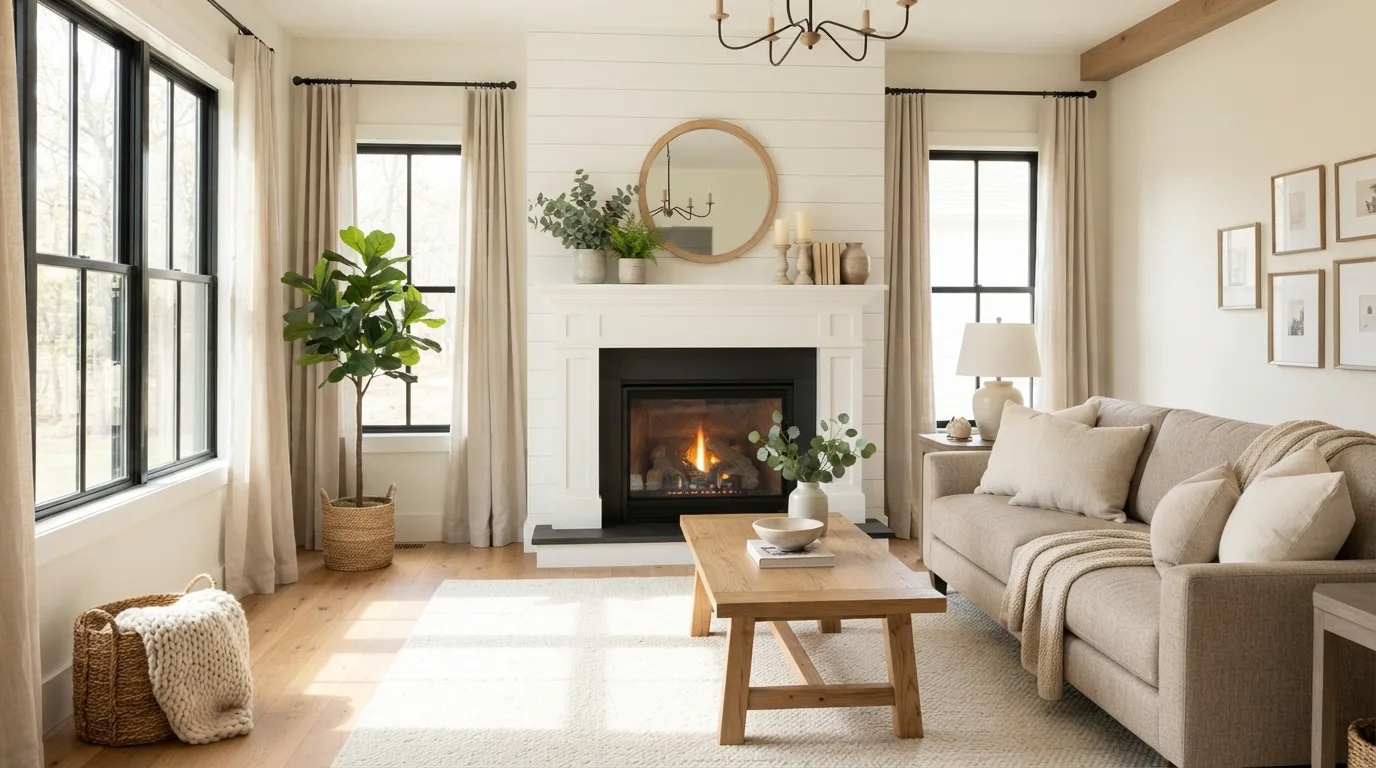 Round Wooden Coffee Table — 14 Living Room Coffee Table Ideas — image 01