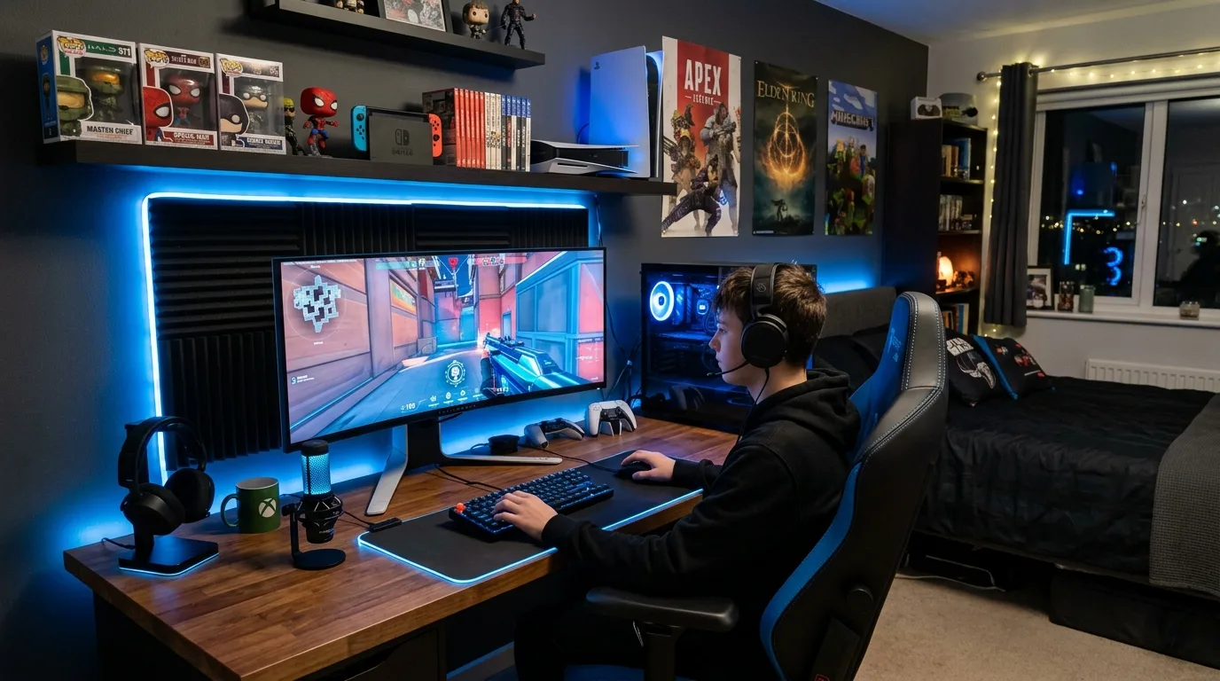 Gaming-Inspired Bedroom — 18 Teenage Boys Bedroom Ideas — image 02