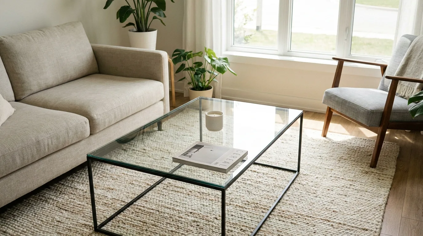 Modern Glass Coffee Table — 15 Living Room Coffee Table Ideas — image 02