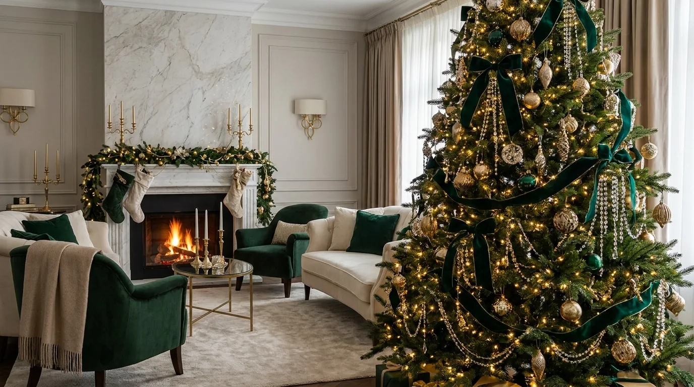 Velvet Christmas Decorations — 22 Luxury Christmas Decor Ideas — image 03