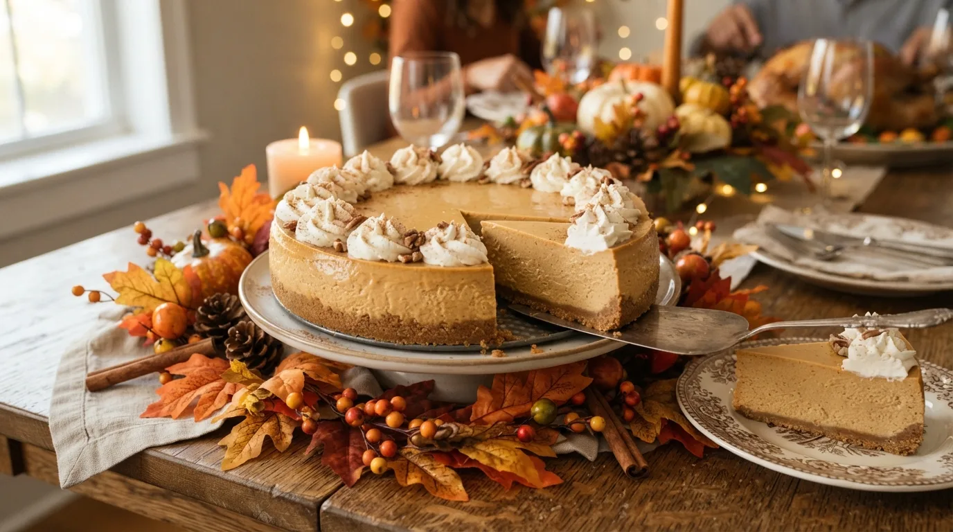 Maple Pumpkin Cheesecake — 15 Thanksgiving Dessert Ideas That Are Sure to Please Everyone — image 04