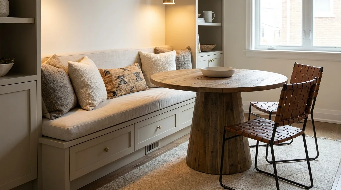 Built-In Dining Bench — 17 Modern Dining Room Decor Ideas — image 06