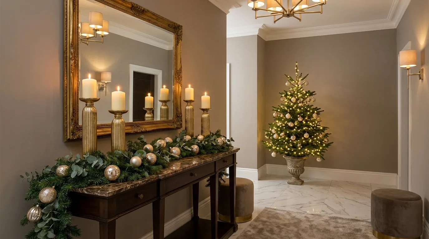 Glamorous Christmas Entryway — 22 Luxury Christmas Decor Ideas — image 06