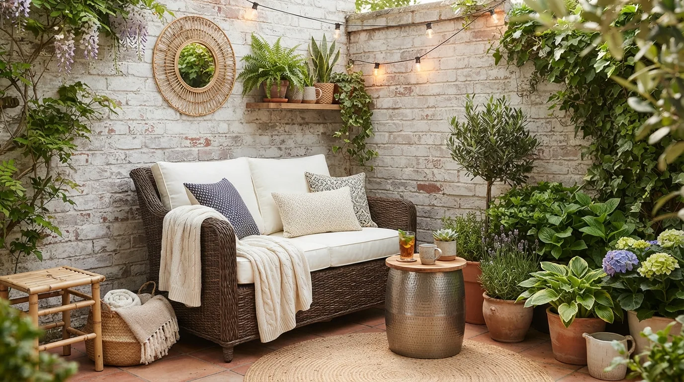 Compact Outdoor Sofa — 18 Small Patio Decorating Ideas — image 07
