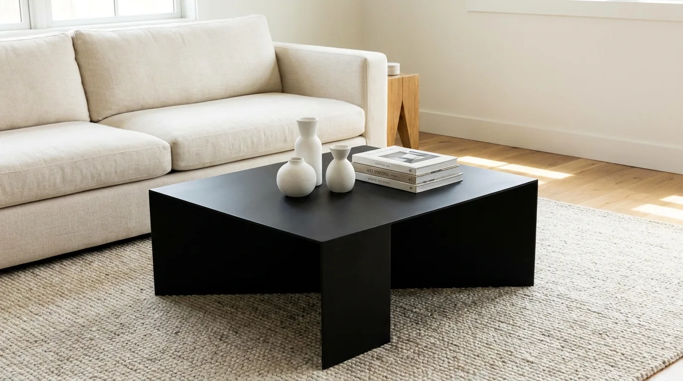 Black Coffee Table — 15 Living Room Coffee Table Ideas — image 08