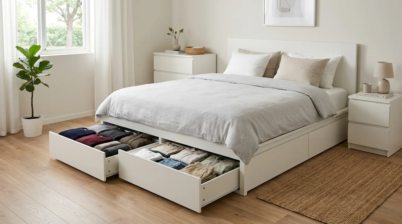 IKEA Bedroom with a Storage Bed — 18 IKEA Bedroom Ideas — image 08