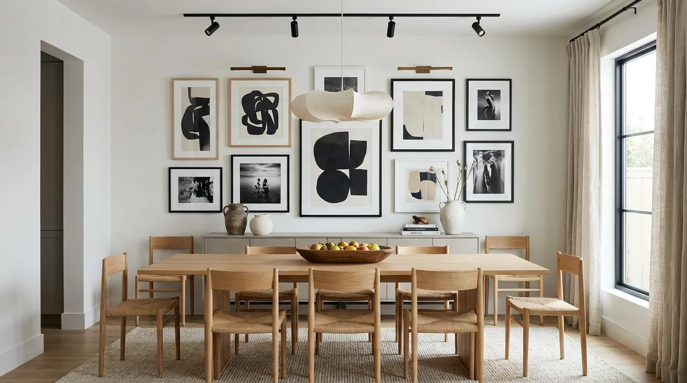 Gallery Wall — 17 Modern Dining Room Decor Ideas — image 09