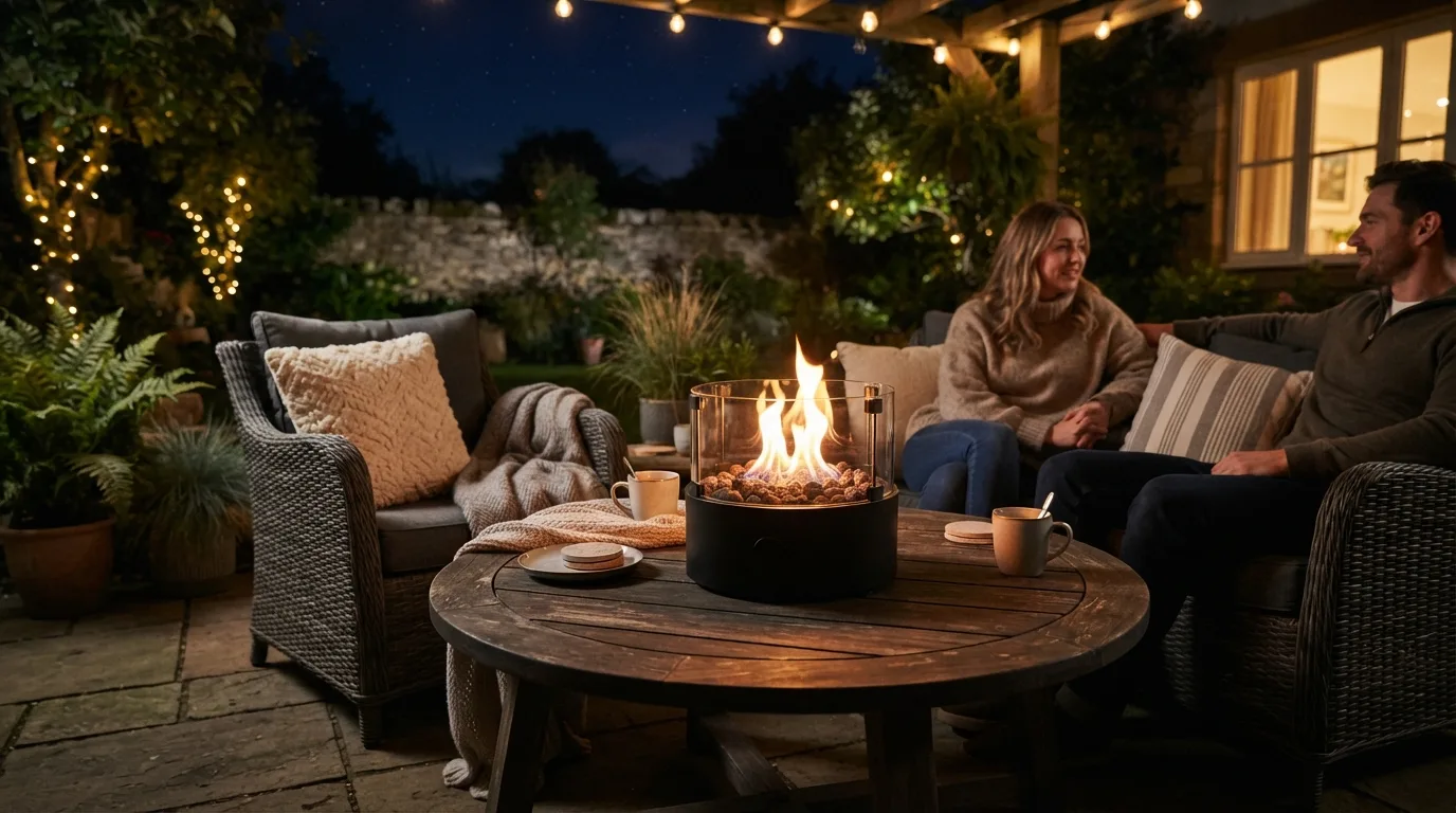 Small Fire Pit — 18 Small Patio Decorating Ideas — image 09