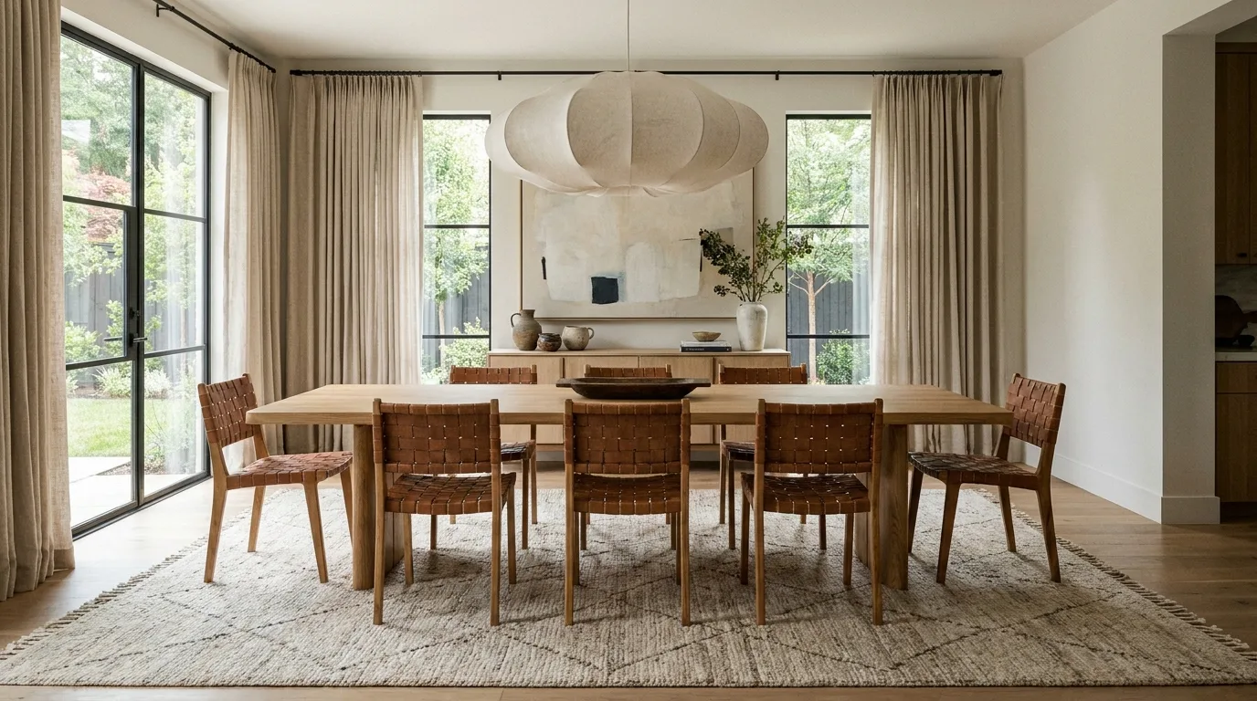 Modern Dining Room with a Rug — 17 Modern Dining Room Decor Ideas — image 10