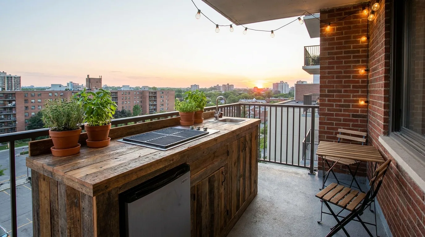 Small Balcony Outdoor Kitchen — 18 Smart Outdoor Kitchen Ideas — image 10
