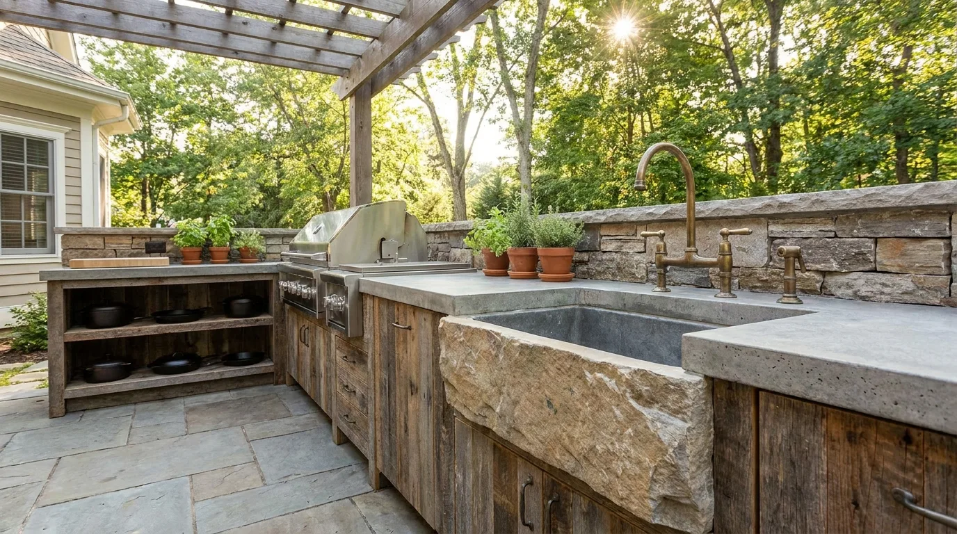 Outdoor Kitchen with Sink — 18 Smart Outdoor Kitchen Ideas — image 11