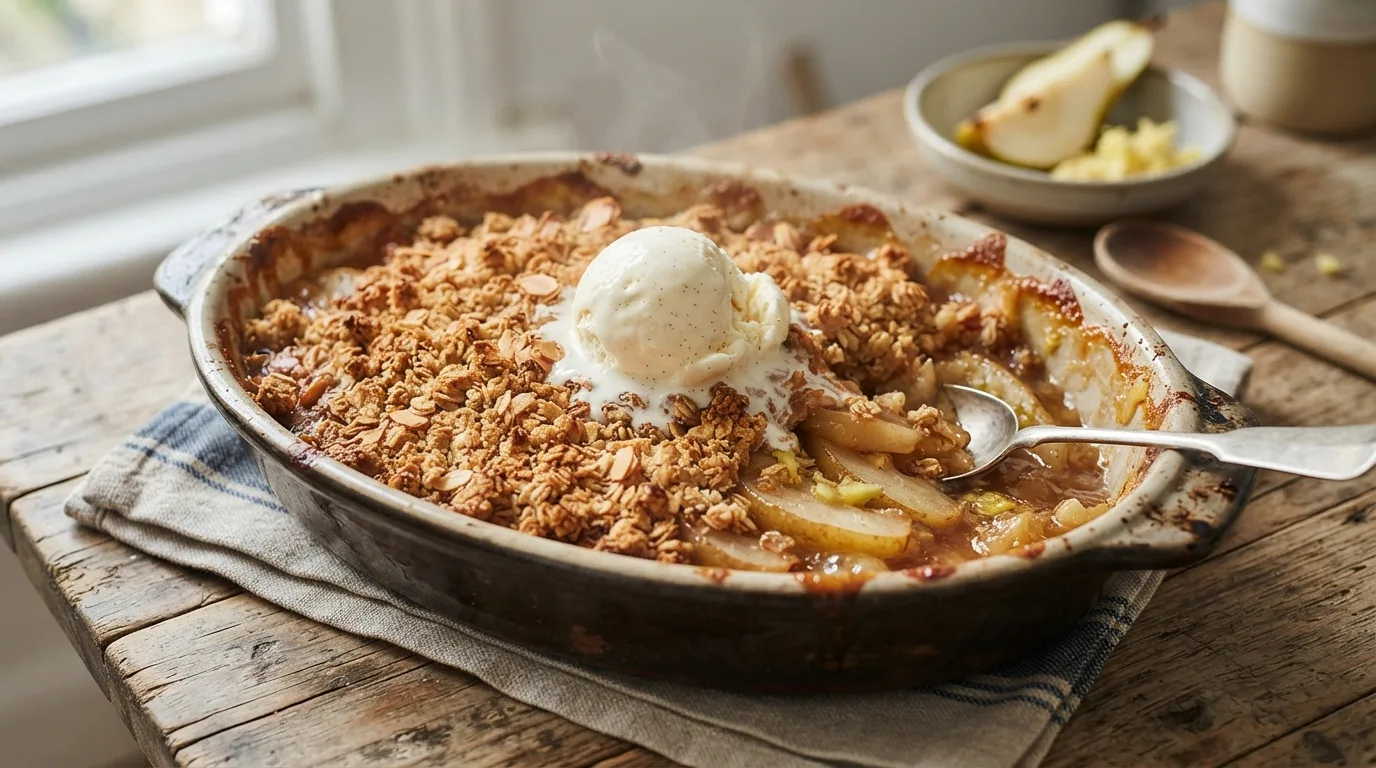 Pear and Ginger Crumble — 15 Thanksgiving Dessert Ideas That Are Sure to Please Everyone — image 11