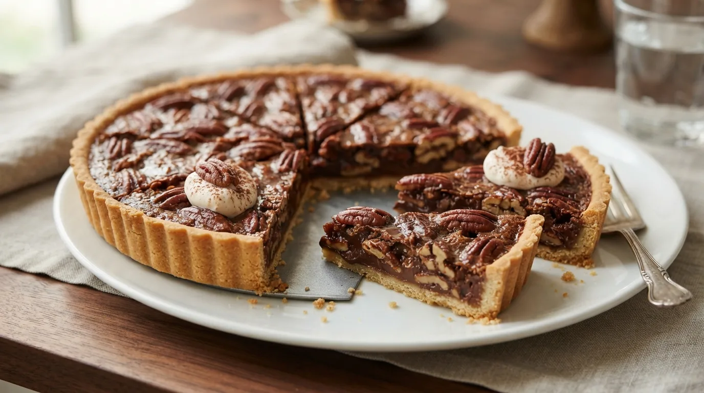 Chocolate Pecan Tart — 15 Thanksgiving Dessert Ideas That Are Sure to Please Everyone — image 12