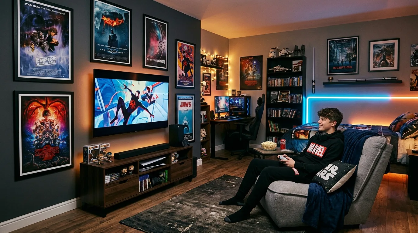Movie and Entertainment Bedroom — 18 Teenage Boys Bedroom Ideas — image 15