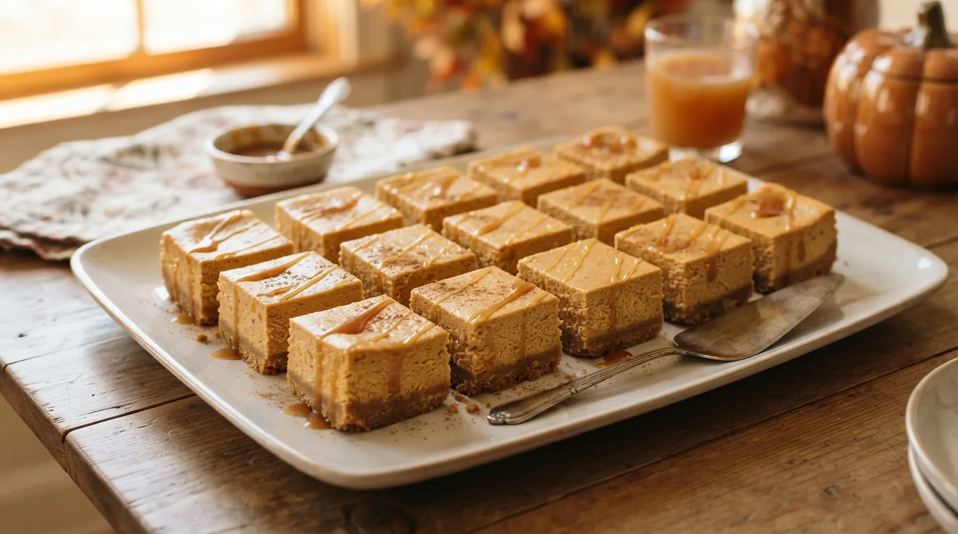 Pumpkin Cheesecake Bars — 15 Thanksgiving Dessert Ideas That Are Sure to Please Everyone — image 15