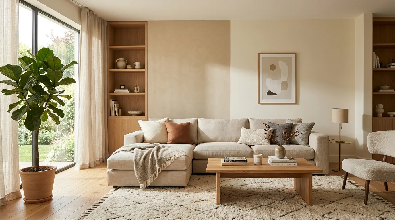 Two-Tone Accent Wall — 20 Living Room Accent Walls Ideas — image 15