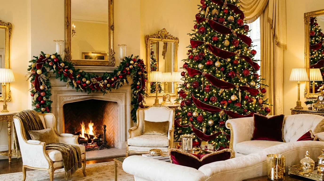 Red and Gold Traditional Christmas — 22 Luxury Christmas Decor Ideas — image 16