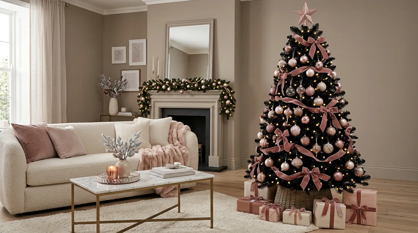 Black and Pink Christmas Tree — 20 Black Christmas Tree Ideas — image 17