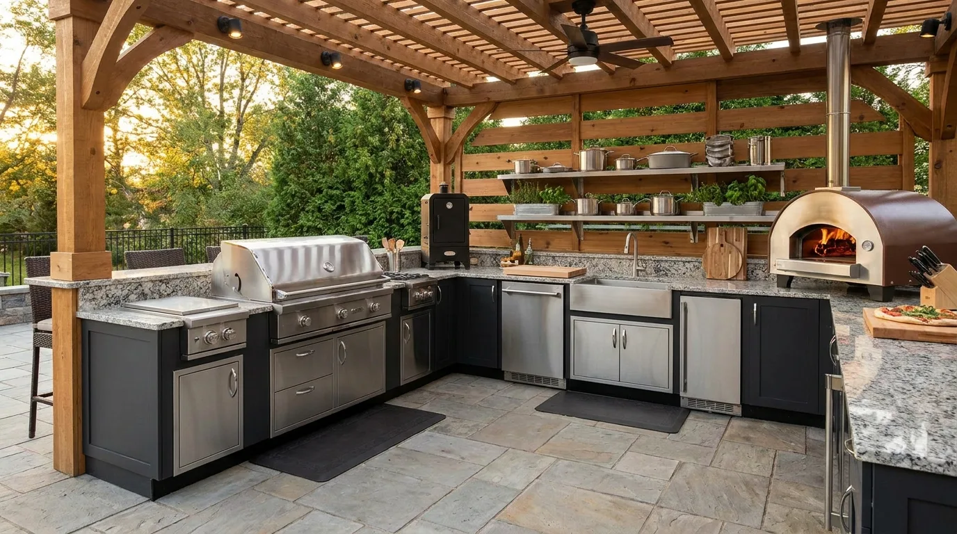 Fully Equipped Outdoor Kitchen — 18 Smart Outdoor Kitchen Ideas — image 18