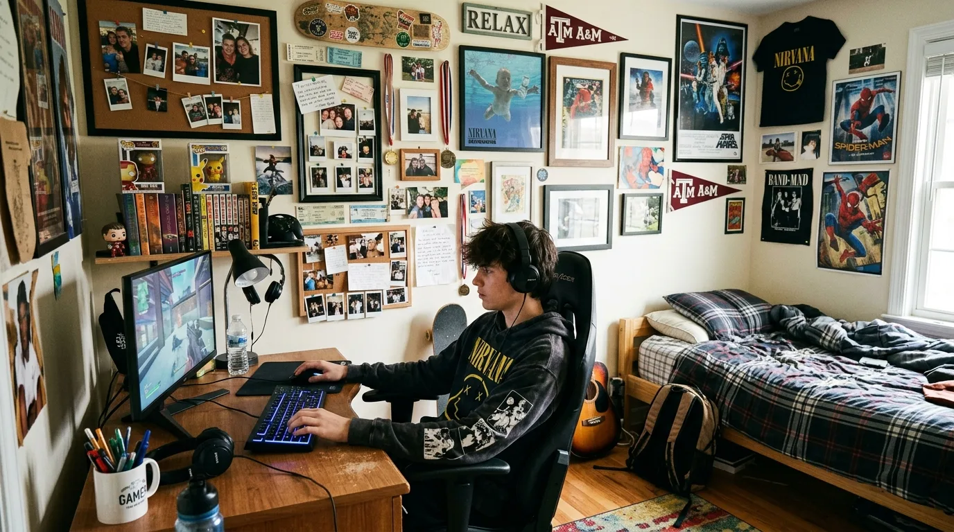 Personalized Gallery Wall — 18 Teenage Boys Bedroom Ideas — image 18