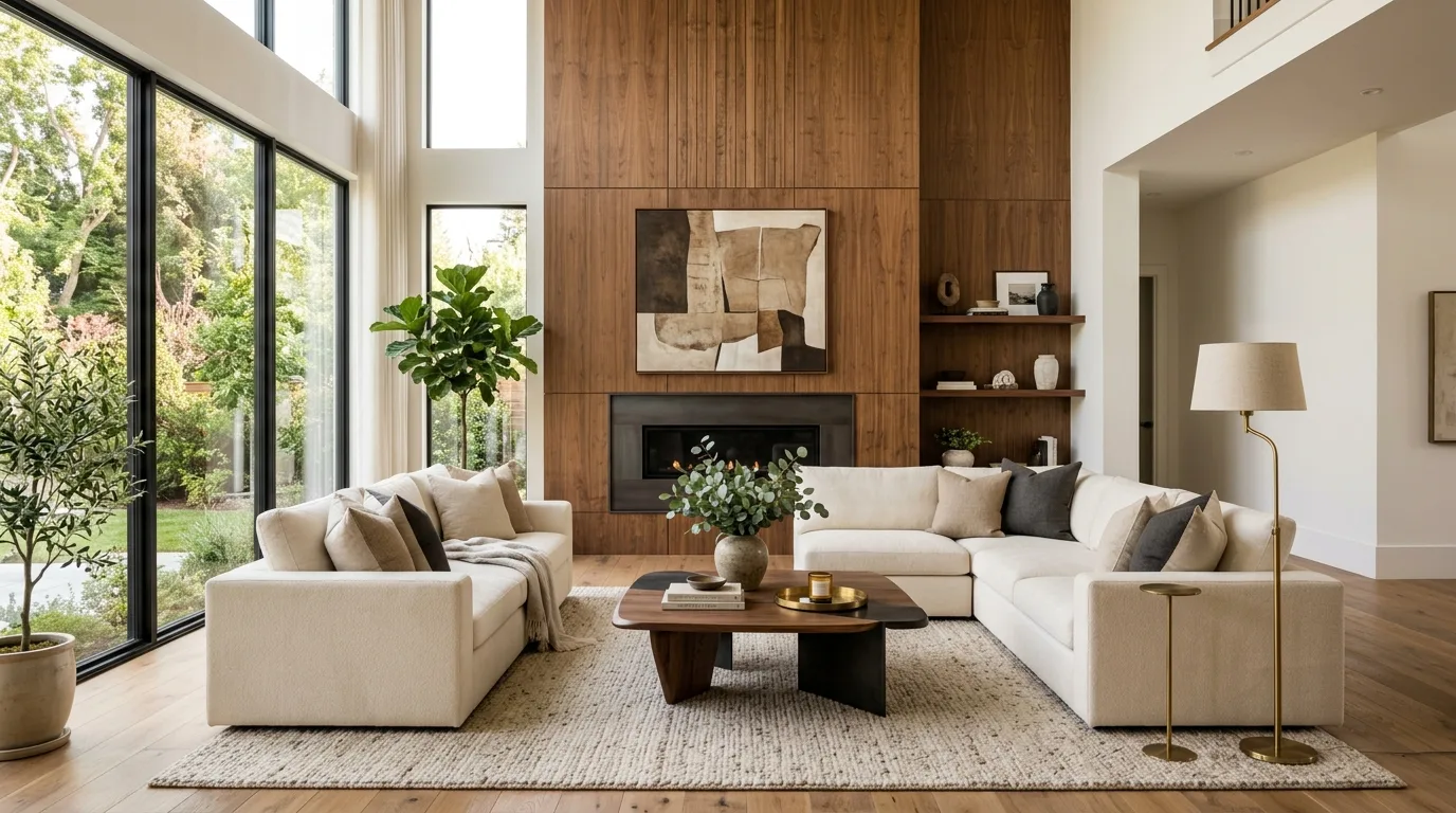 Floor-to-Ceiling Feature Wall — 20 Living Room Accent Walls Ideas — image 20