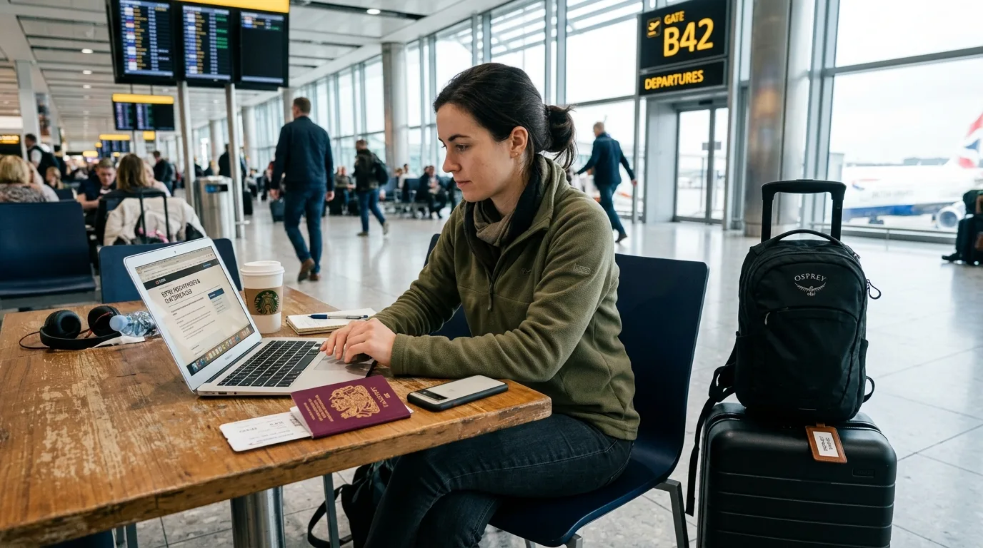 Travel calendar and visa application planning documents