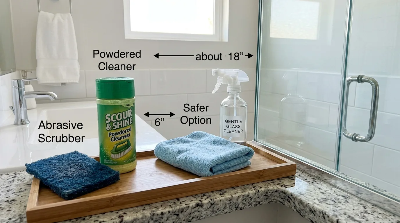 Applying cerium oxide compound to polish scratched glass