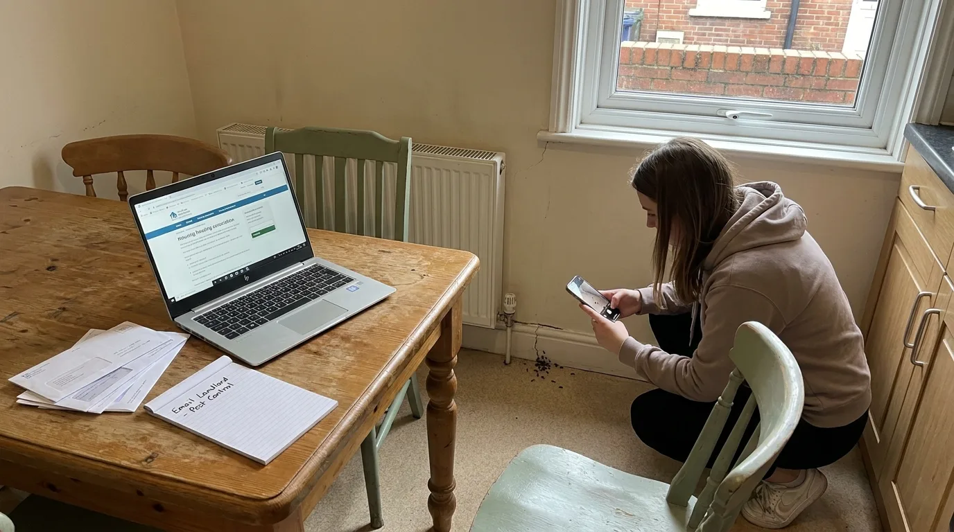 Rodent prevention measures around a UK home
