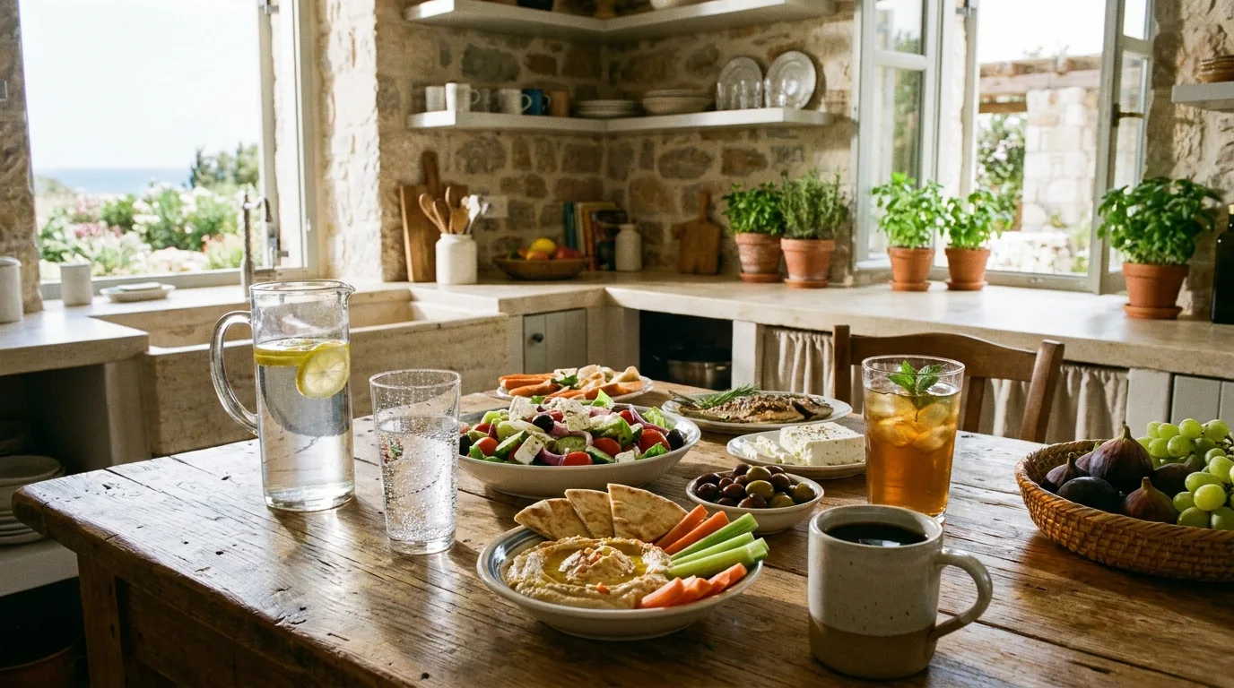 Chickpeas, lentils, and beans prepared for Mediterranean meals