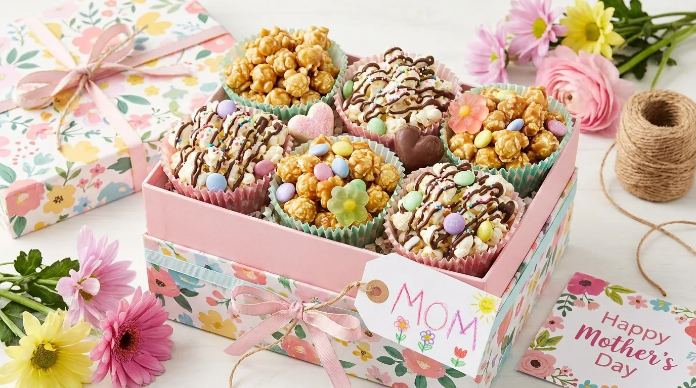 Colorful candy treat box for Mother’s Day