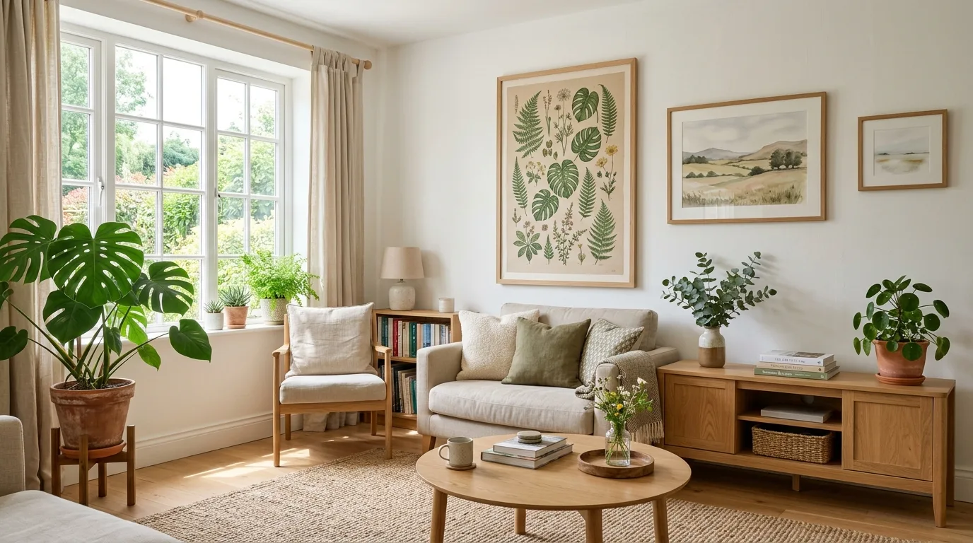 Fresh summer flowers displayed in simple vases around a bright home