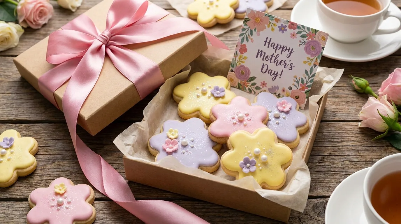Fudgy brownie treat box for Mom