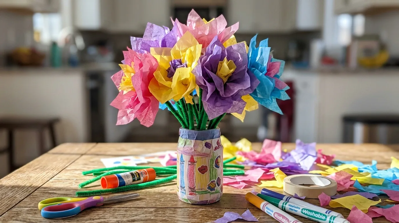 Homemade Mother’s Day coupon book for kids to give Mom