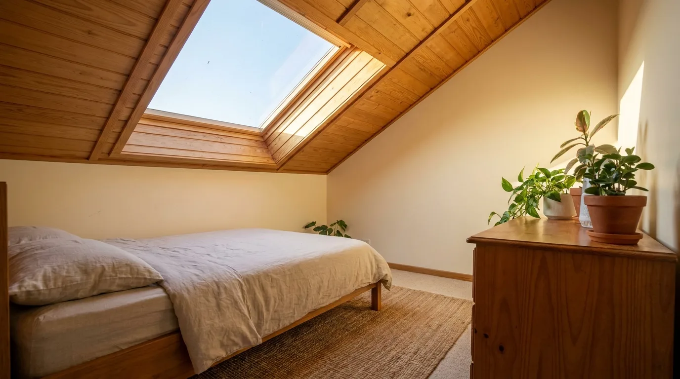 Well-maintained skylight helping reduce excess moisture and condensation