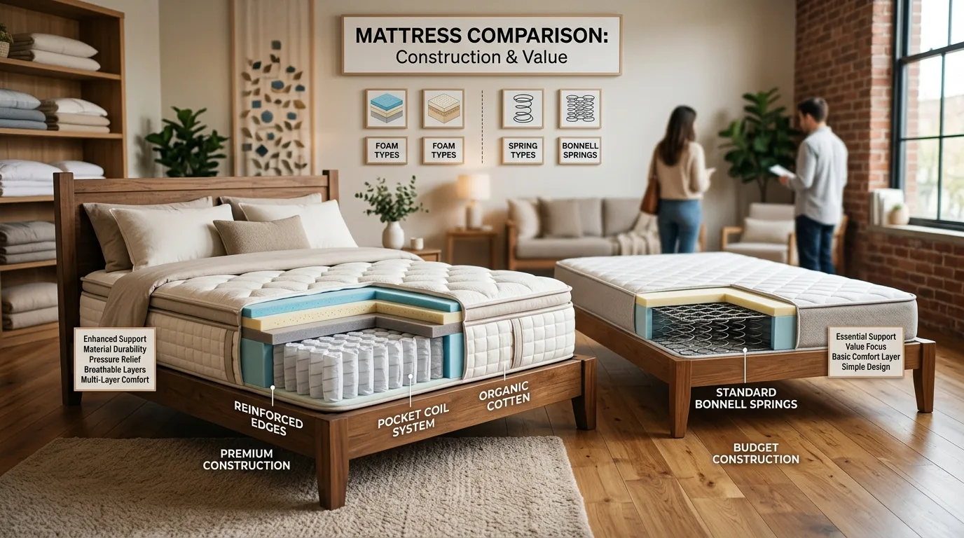 Hybrid mattress demonstrating strong edge support
