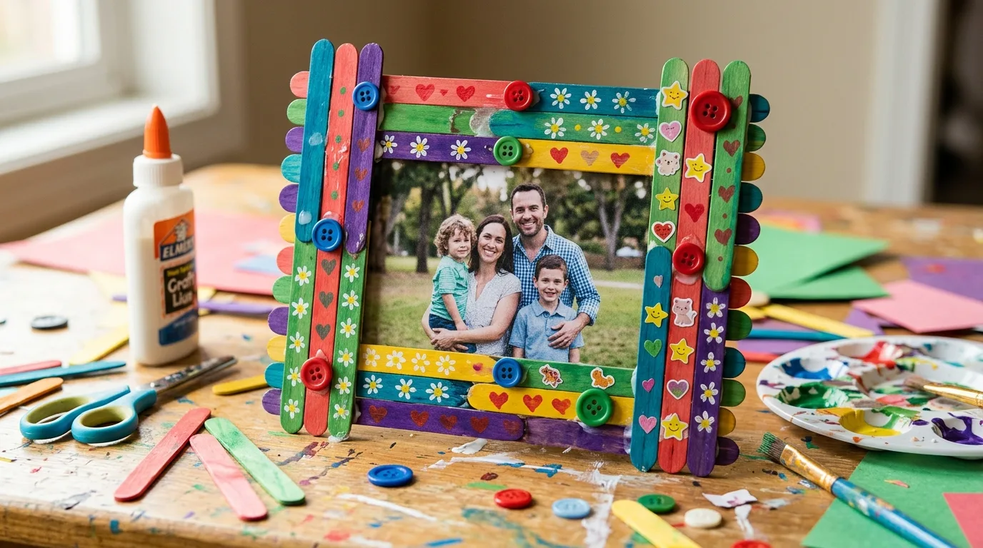 Paper plate flower wreath made for Mother’s Day