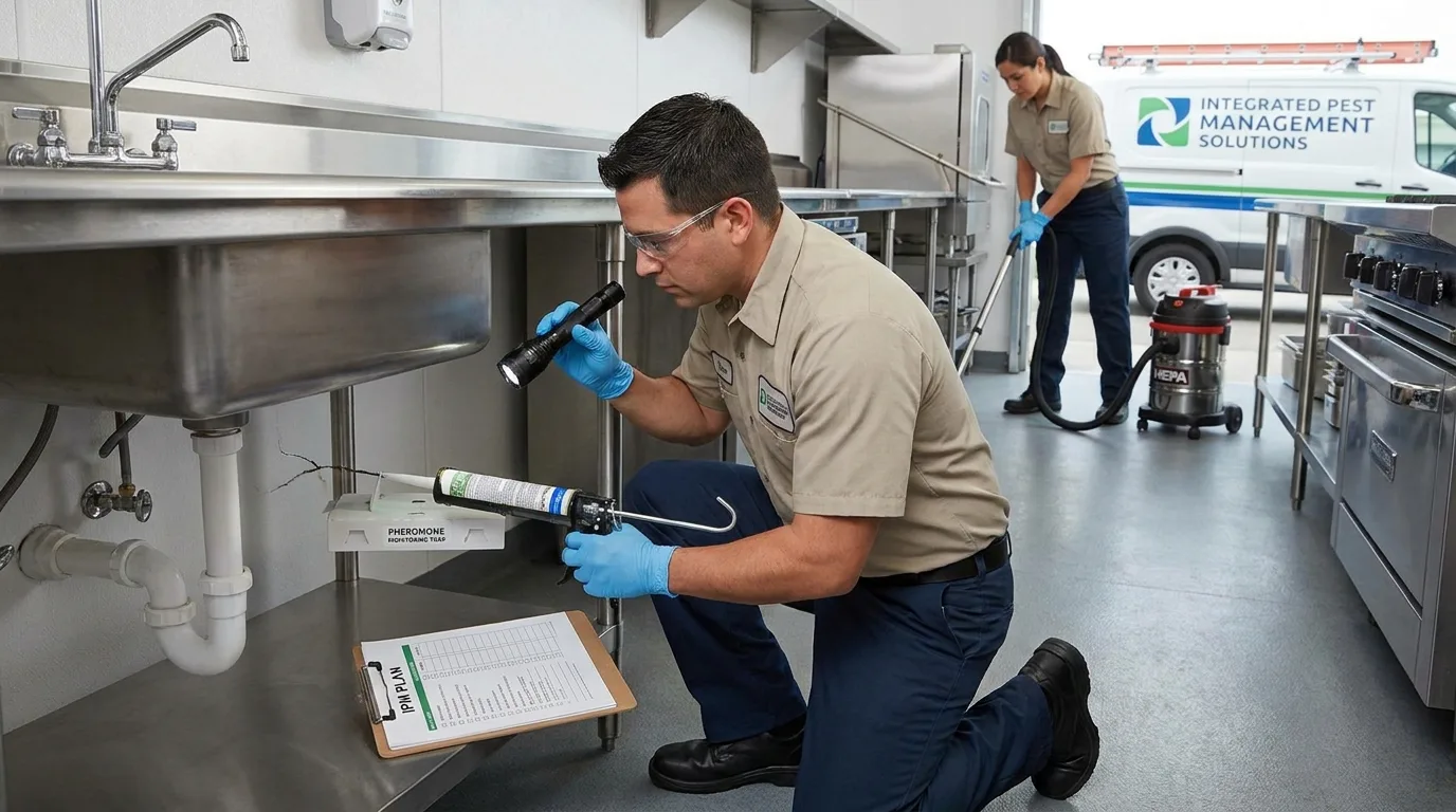 Cockroach prevention and inspection in a kitchen