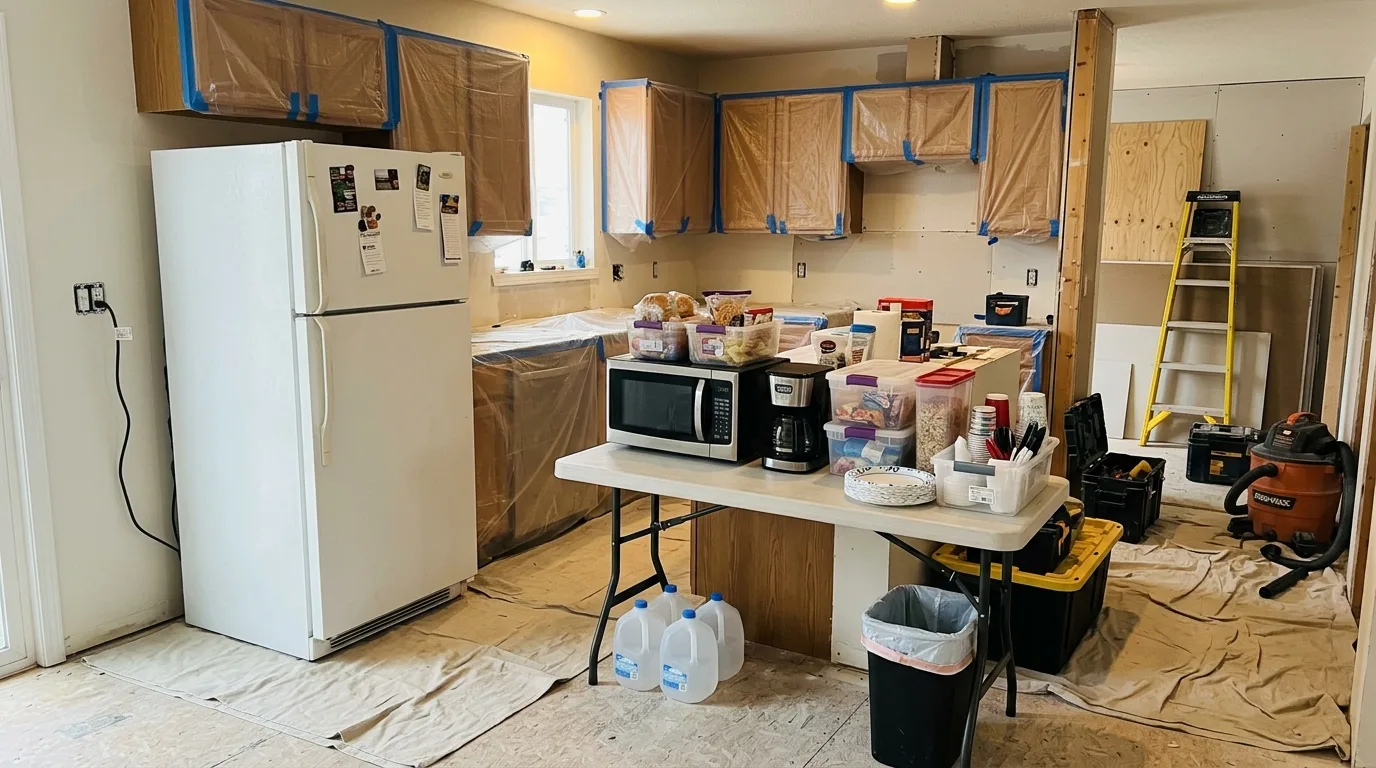 Rented refrigerator stocked for a celebration or catering event