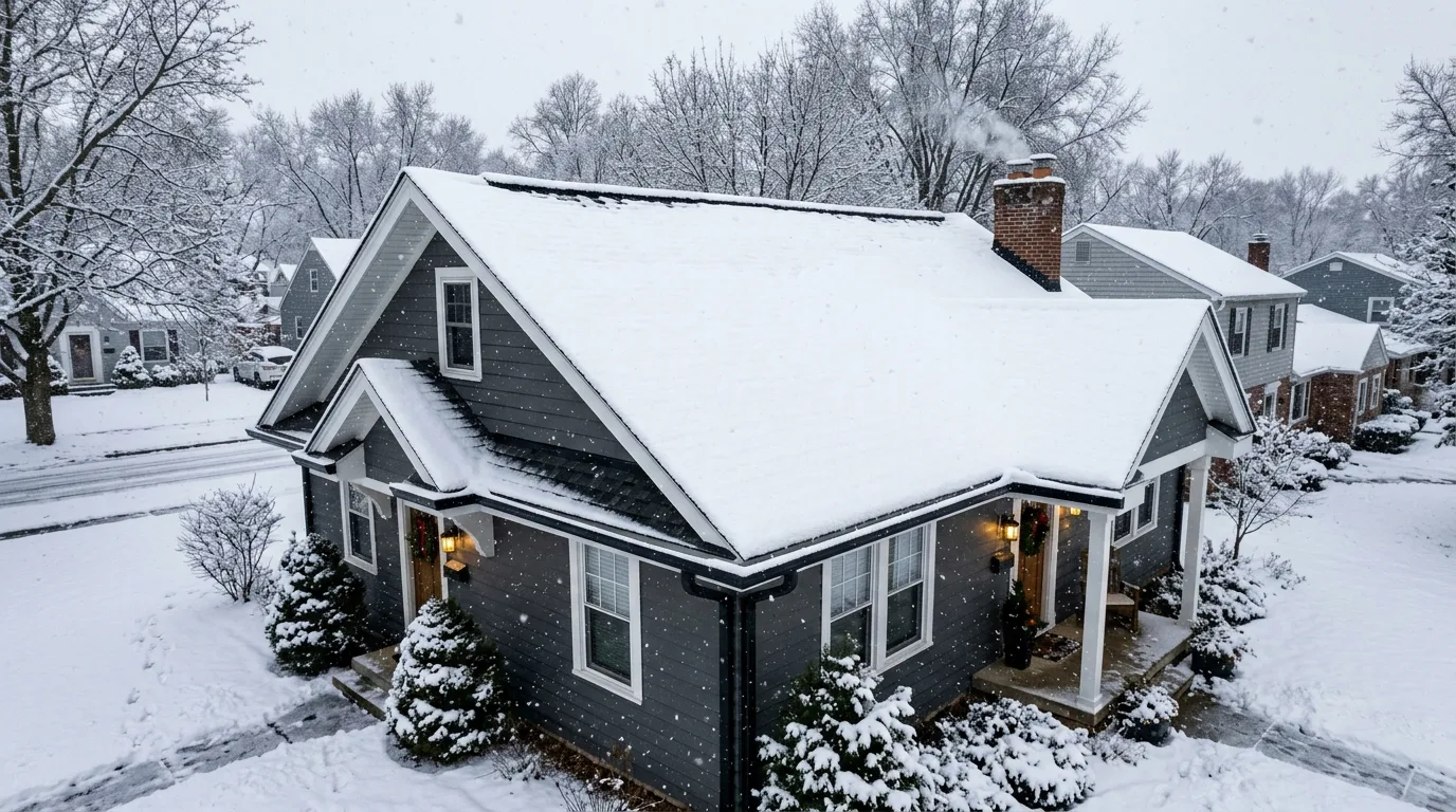 Attic inspection for moisture, stains, and roof leaks
