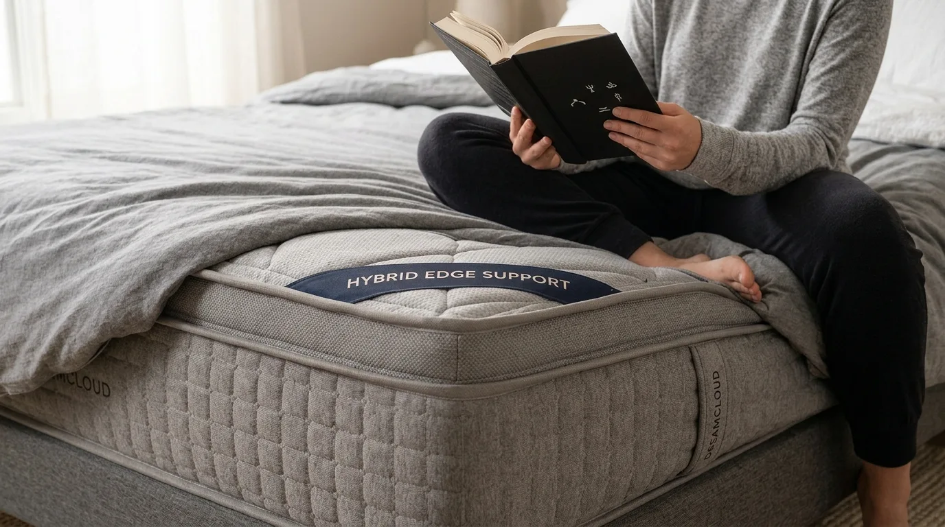 Back sleeper resting comfortably on a supportive mattress