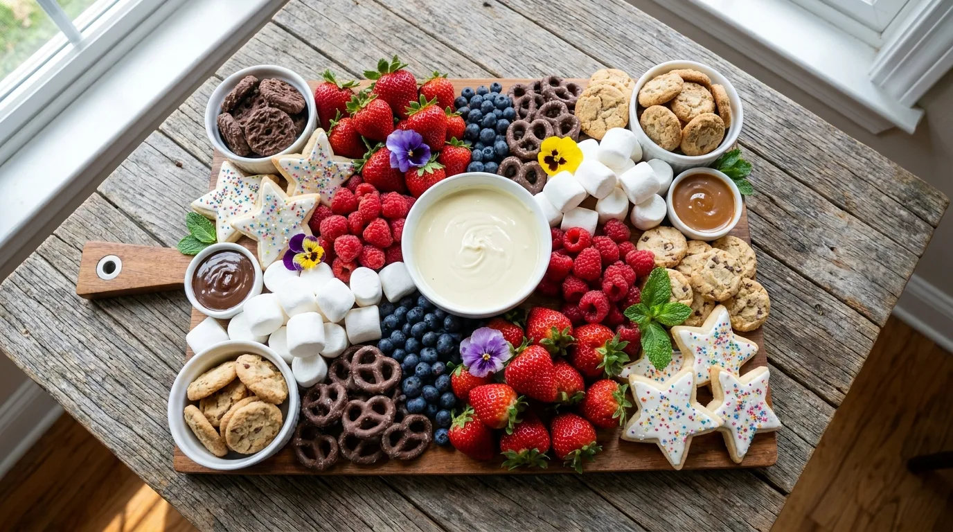 Festive 4th of July breakfast charcuterie board