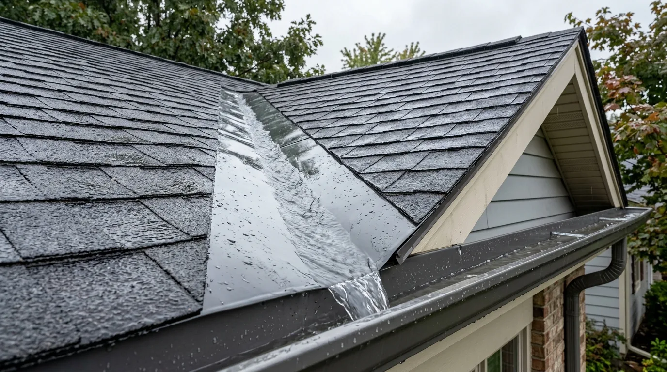 Residential roof designed with ventilation and reflective materials for hot weather.
