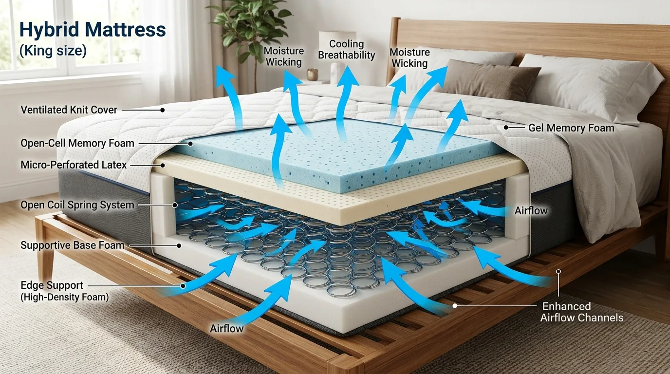 Back and stomach sleepers supported by a moderately firm mattress