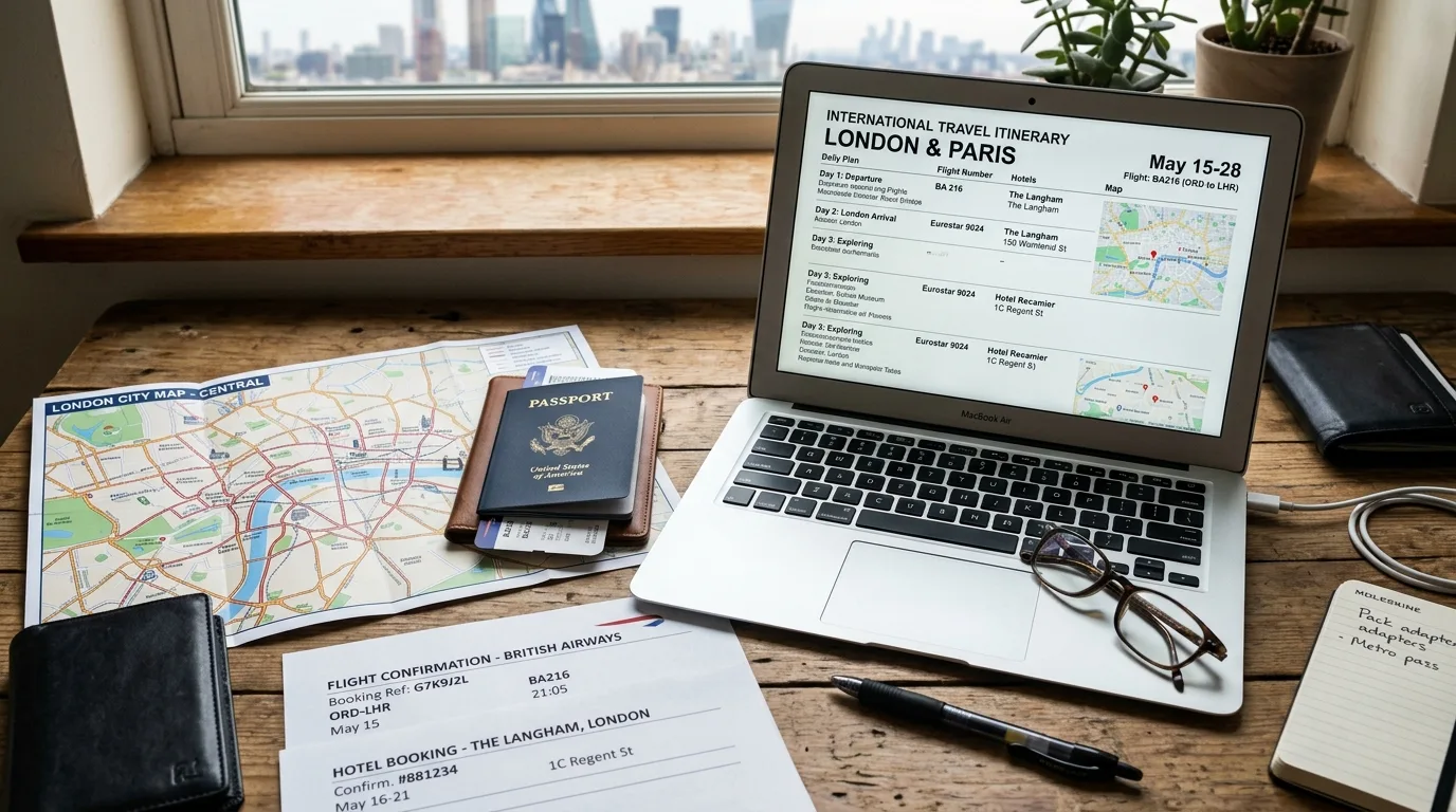Traveler attending a visa application appointment
