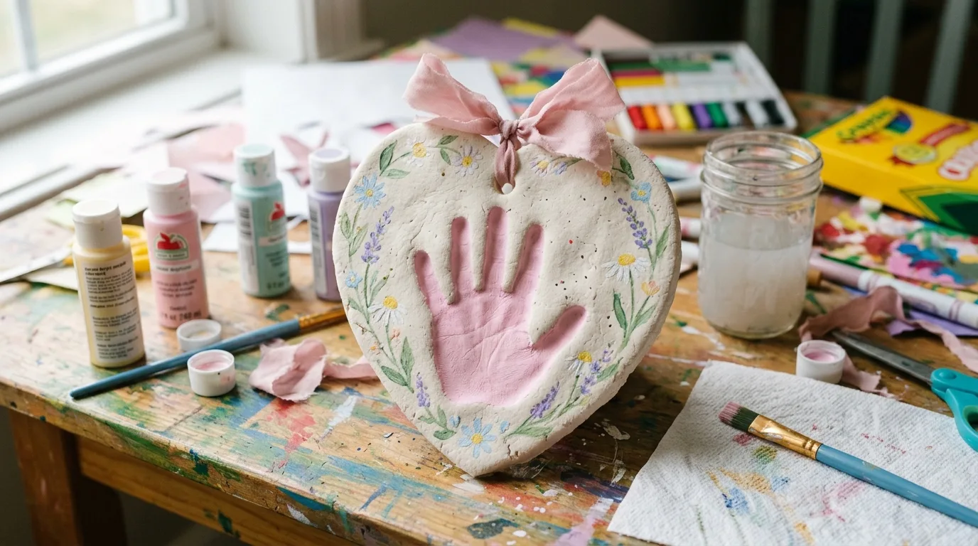 Kids’ handmade mini book about why they love Mom
