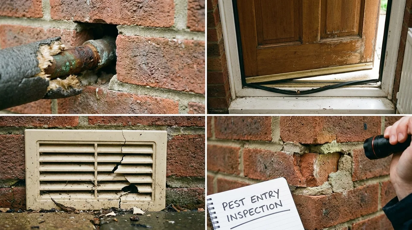 Tenant documenting a pest problem for a landlord